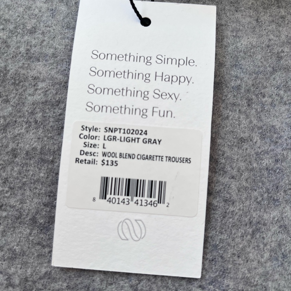 BRAND new Something Navy wool blend cigarette trouser - Picture 5 of 6